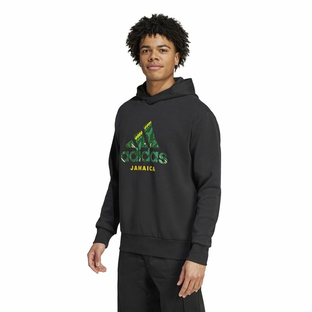 Men’s Hoodie Adidas Jamaica Seasonal Doubleknit Black